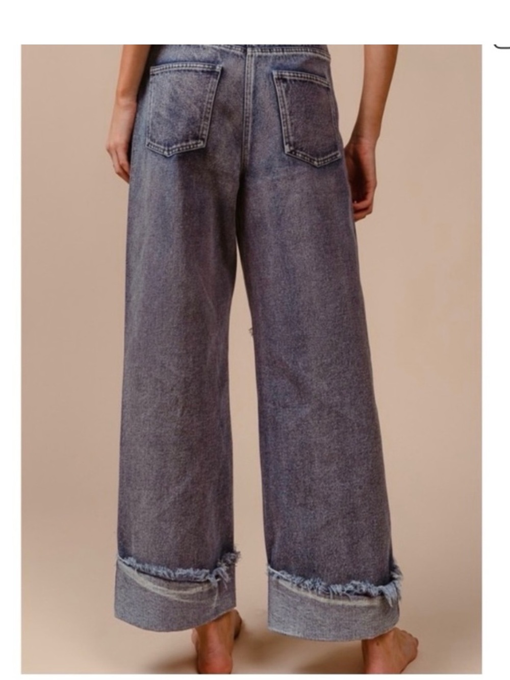 Bibi XL BiBi Distressed Star Flare Jeans - Blue - Picture 9 of 12